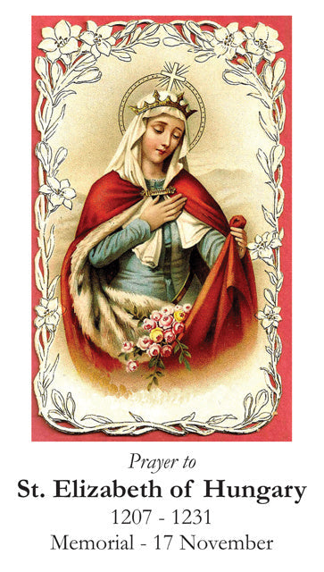 St. Elizabeth of Hungary Prayer Card, 10-Pack Keep God in Life
