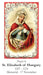 St. Elizabeth of Hungary LAMINATED Prayer Card, 5-Pack Keep God in Life