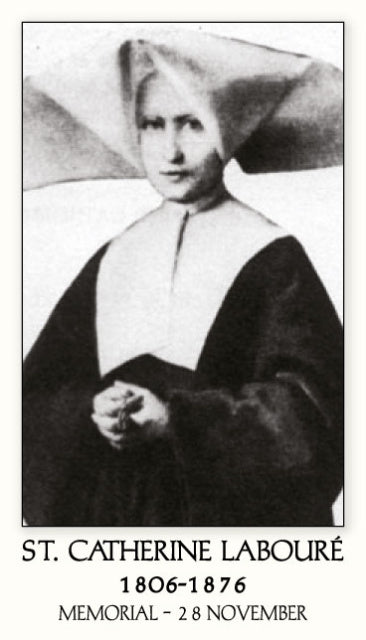 St. Catherine Laboure Prayer Card, 10-Pack Keep God in Life