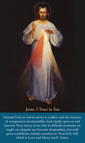 Jesus, I trust in You, Prayer Card, 3 x 5 Inches (5 Pack) Keeping God in Sports