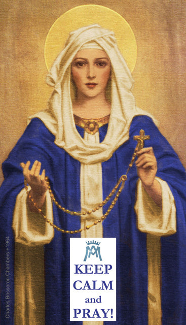 Keep Calm and Pray Hail Mary Prayer Card, 10-Pack Keep God in Life