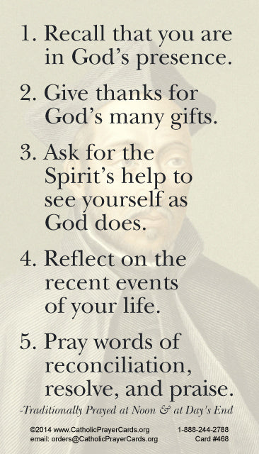 St. Ignatius, The Daily Examen Prayer Card, 10-Pack Keep God in Life