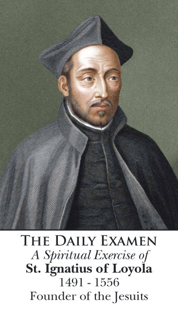 St. Ignatius, The Daily Examen LAMINATED Prayer Card, 5-Pack Keep God in Life