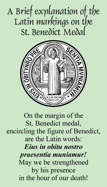 St. Benedict Medal Prayer Card, 10-Pack Keep God in Life