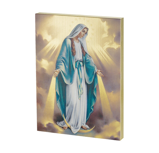 Our Lady of Grace Textured Wood Keep God in Life