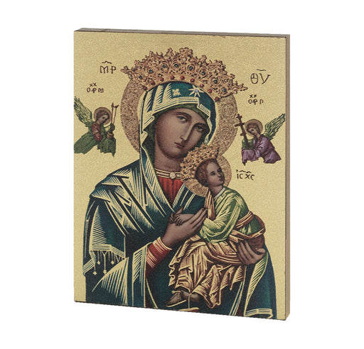 Our Lady of Perpetual Help Textured Wood Keep God in Life
