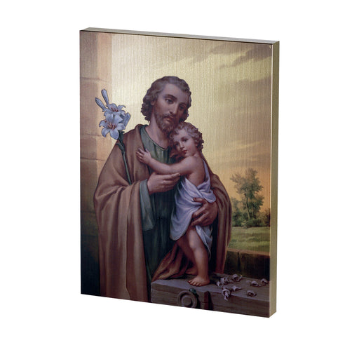 St. Joseph Textured Wood Keep God in Life
