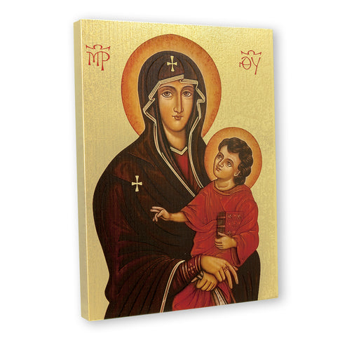 Our Lady of Romanus Textured Wood Keep God in Life