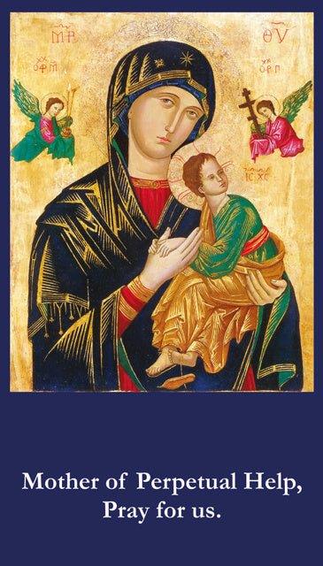 Mother of Perpetual Help LAMINATED Prayer Card, 5-Pack Keep God in Life