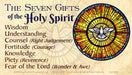 The Seven Sacraments, The Seven Gifts LAMINATED Holy Cards (5 Pack) Keeping God in Sports
