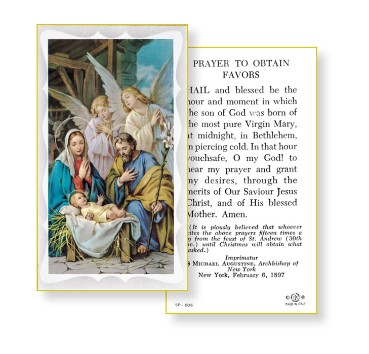 Christmas Prayer Holy Card Keep God in Life