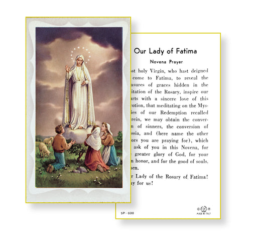 Our Lady of Fatima Holy Card Keep God in Life