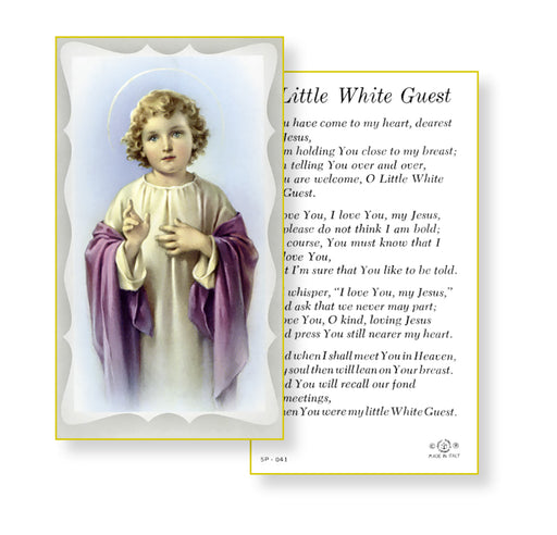 Little White Guest-Communion Holy Card Keep God in Life
