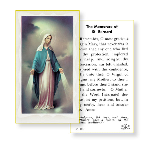 Our Lady of Grace Holy Card Keep God in Life