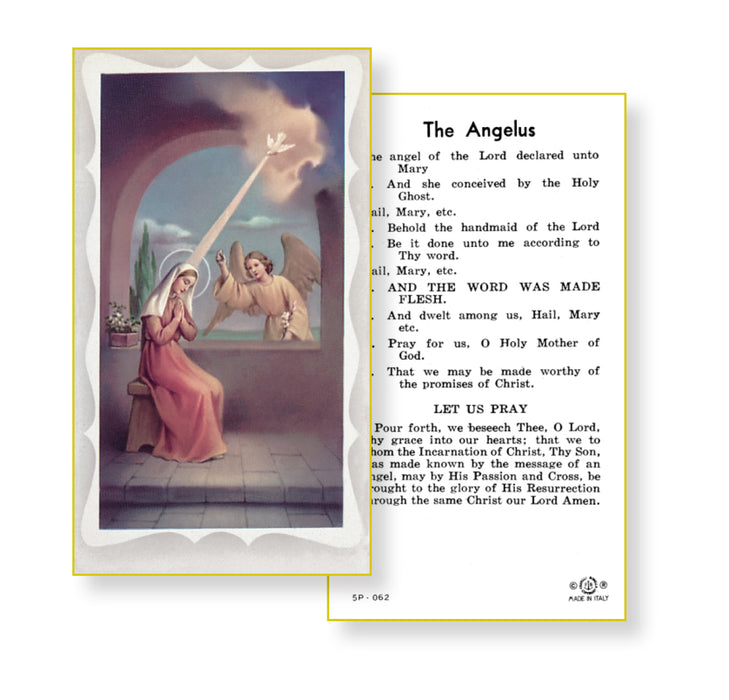 The Angelus Holy Card Keep God in Life