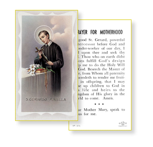 Saint Gerard Majella Holy Card Keep God in Life