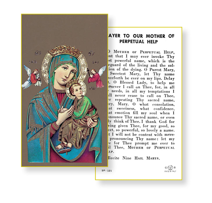 Our Lady of Perpetual Help Holy Card Keep God in Life