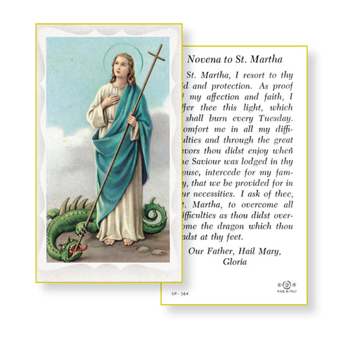 Saint Martha Holy Card Keep God in Life