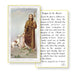 Saint Rocco Holy Card Keep God in Life