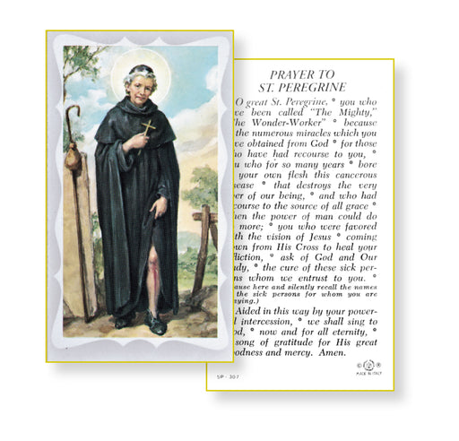 Saint Peregrine Holy Card Keep God in Life