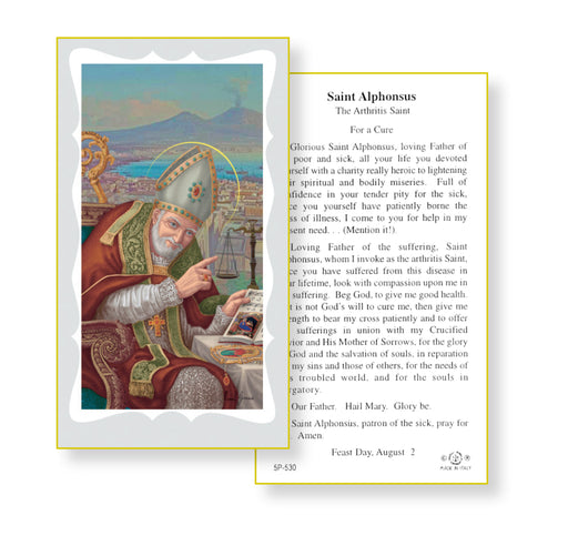 Saint Alphonsus Holy Card Keep God in Life