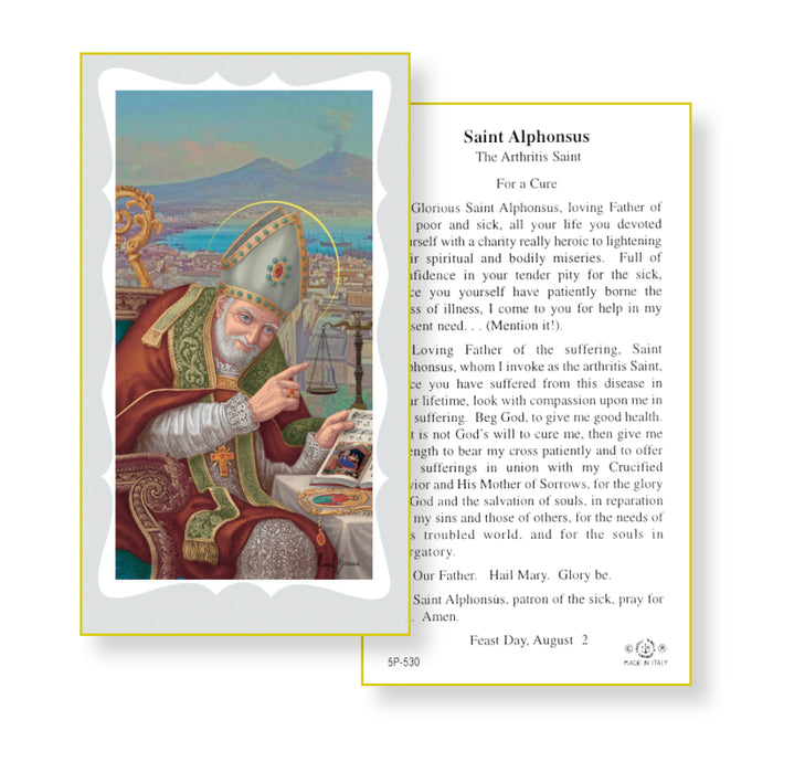 Saint Alphonsus Holy Card Keep God in Life