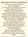 Healing Prayer at Bedtime LAMINATED Prayer Card (3 Pack) Keep God in Life