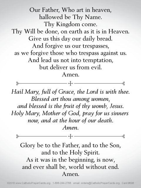 Catholic Prayers Holy Card, 10-Pack Keep God in Life