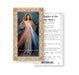 Divine Mercy Gold-Stamped Holy Card Keep God in Life