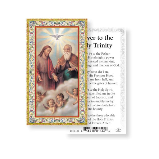 Prayer to Holy Trinity LAMINATED Prayer Card, 5-Pack Keep God in Life