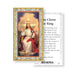 Jesus Christ the King Holy Card Keep God in Life