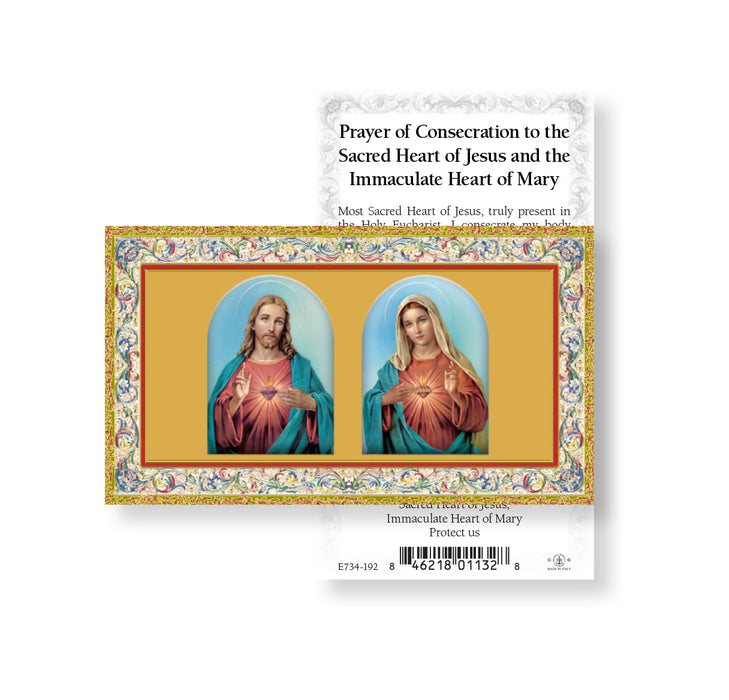 Prayer of Consecration Gold-Stamped Holy Card Keep God in Life
