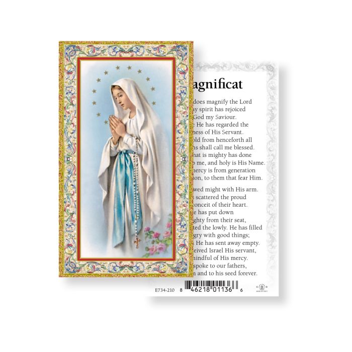 Our Lady of Lourdes Prayer Card, 10-Pack Keep God in Life