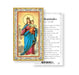 Mary Help of Christians Gold-Stamped Holy Card Keep God in Life