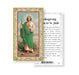 Saint Jude-Thanksgiving Novena Gold-Stamped Holy Card Keep God in Life