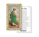 Saint Jude-Don't Quit Gold-Stamped Holy Card Keep God in Life