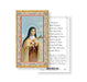 Saint Therese-Pick Me a Rose Gold-Stamped Holy Card Keep God in Life