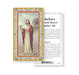 Saint Barbara Gold-Stamped Holy Card Keep God in Life