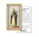 Saint Catherine of Siena Gold-Stamped Holy Card Keep God in Life