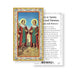 Saints Cosmos and Damian Gold-Stamped-Holy Card Keep God in Life