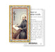 Saint Ignatius of Loyola Gold-Stamped Holy Card Keep God in Life