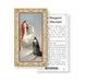 Saint Margaret Mary Alacoque Gold-Stamped Holy Card Keep God in Life