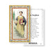 Saint Stephen Gold-Stamped Holy Card Keep God in Life