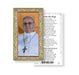 Pope Francis Gold-Stamped Holy Card Keep God in Life