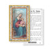 Saint Anne Gold-Stamped Holy Card Keep God in Life