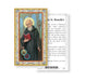 Saint Benedict Gold-Stamped Holy Card Keep God in Life