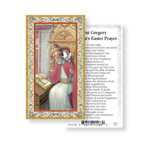 Risen Christ Easter Gold-Stamped Holy Card Keep God in Life