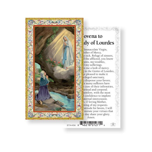 Our Lady of Lourdes Prayer Card, 10-Pack Keep God in Life