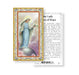 Our Lady Queen of Peace Gold-Stamped Holy Card Keep God in Life