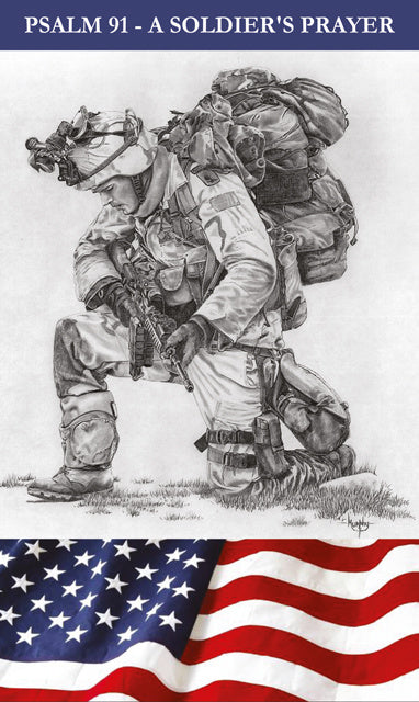 A Soldier's Prayer, Psalm 91 Prayer Card 5-Pack Keep God in Life